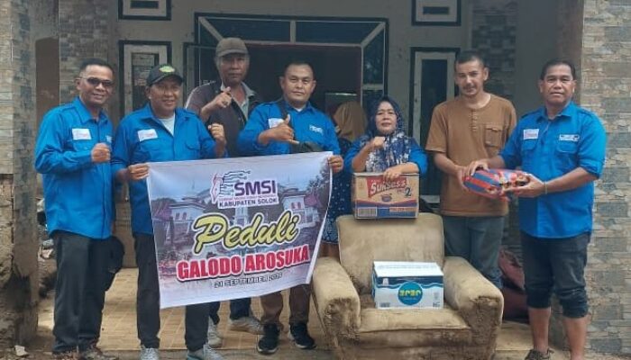 SMSI Kabupaten Solok Turun Langsung Bantu Warga Terdampak Galodo Arosuka