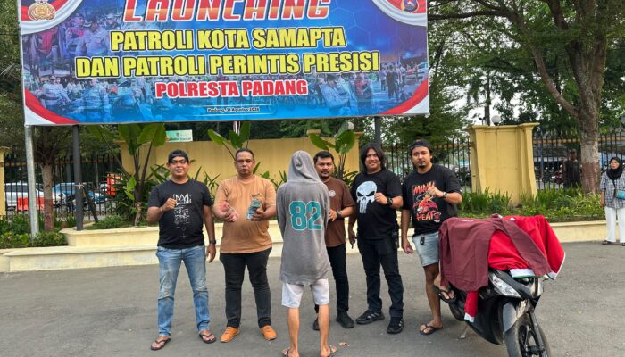 Satreskrim Polresta Padang Meringkus Pria Pencurian di Toko HP